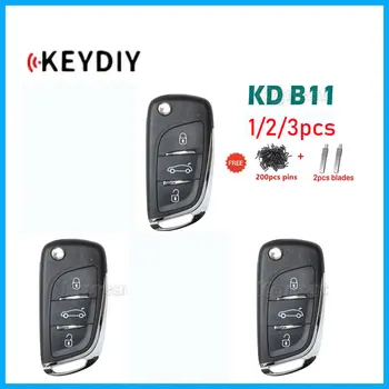 1/2/3шт Keydiy KD B11 Универсальный Дистанционный Ключ B11-2 B11-3 Дистанционный Автомобильный Ключ для Peugeot Style KD900/KD-X2/mini KD Серии B Автомобильный Ключ