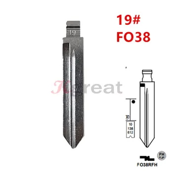 10шт 19# FO38 Неразрезное Откидное Металлическое Лезвие для Ключей Ford Lincoln Mercury В США для KD Keydiy Xhorse VVDI Remotes Universal №19