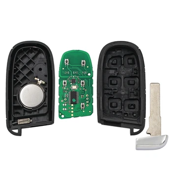 2 Кнопки Smart Remote Брелок 433 МГц 4A Чип Для Jeep Compass 2015 2016 2017 2018 2019 2020 2021 FCC: M3N-40821302 SIP22