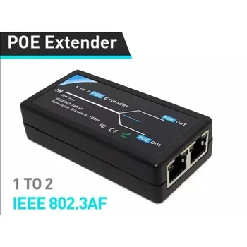 2-портовый POE-удлинитель 100 Мбит/с со стандартом IEEE 802.3af для IP-камеры NVR AP IP VOICE POE Расширяет диапазон POE на 100 метров