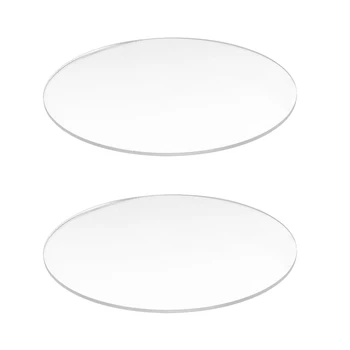 2 прозрачных акриловых круглых диска толщиной 3 мм, диаметр: 85 мм