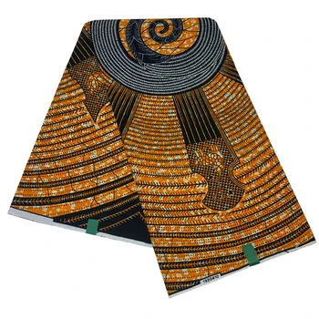 2019 Новый модный дизайн Африканская ткань Гарантированный воск Традиционная ткань с принтом для африканской одежды