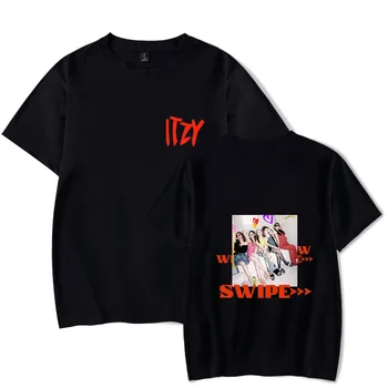 2021 новый альбом ITZY CRAZY IN LOVE с 2D цифровой печатью, летняя мужская и женская футболка с короткими рукавами