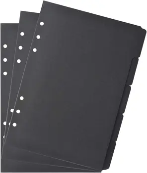 3 упаковки разделителей для ежедневников формата А5 Black Kraft