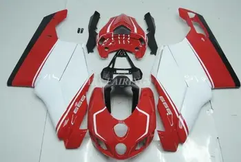 4 Подарка Новый комплект обтекателей ABS целиком подходит для Ducati 749 999 2003 2004 2005 2006 03 04 05 06 Комплект кузова на заказ Красный Белый