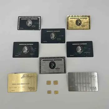 4428 Изготовленная на заказ усовершенствованная кредитная карта Member Bank с магнитной полосой, изготовленная на заказ, из черного металла