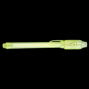 68TA НОВАЯ комбинированная ультрафиолетовая ручка 2 в 1 черного цвета для креативных канцелярских принадлежностей Invisible Pen