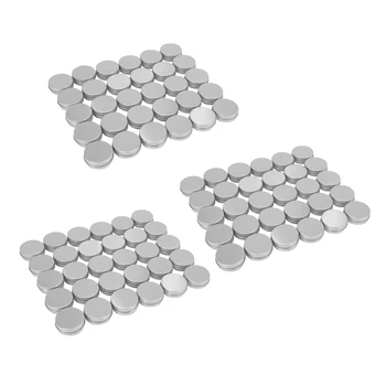 90 упаковок круглых металлических банок для бальзама для губ с завинчивающейся крышкой и крышками (1 унция)