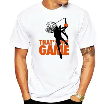 Basketballer That's My Game Мужская футболка С принтом, Летняя Мужская Кавайная футболка в стиле хип-хоп с простым сращиванием, топы, рубашка