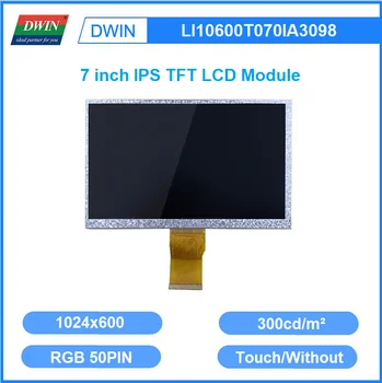 DWIN Лидер продаж 7 Дюймов 1024x600 RGB 50PIN 300 Яркий IPS TFT ЖК-Модуль С Резистивным Емкостным Сенсорным Экраном LI10600T070IA3098