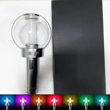 Kpop RU Концертный Лайтстик с Bluetooth, 7 цветов, регулируемая светодиодная лампа с карточками, коллекция игрушек Light Stick Fans