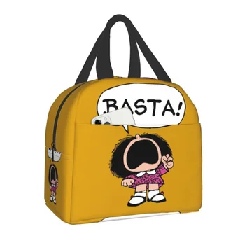 Mafalda Basta Термоизолированная Сумка для ланча Quino Manga Портативный Ланч-бокс для женщин, детей, Кемпинга, путешествий, Сумка для хранения продуктов питания
