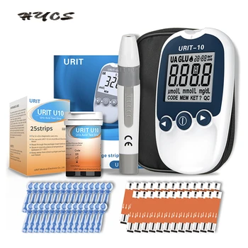 URIT Yongrow 2в1 Измеритель уровня мочевой кислоты в крови, тест-полоска для диабета, Тестер от подагры, монитор здоровья, медицинские принадлежности, оборудование