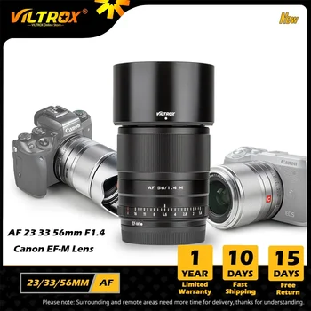 Viltrox Объектив Canon 23 мм 33 мм 56 мм F1.4 Автофокус с большой диафрагмой APS-C Объектив Canon EOS-M M-Mount M10 M100 M3 M5 M6 Объектив камеры