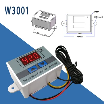XH-W3001 10A 12V 24V 220VAC НОВЫЙ Светодиодный Цифровой Регулятор Температуры Для Инкубатора Охлаждающий Нагревательный Переключатель Термостат NTC Датчик