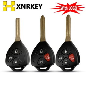 XNRKEY 3/4 Кнопочный Чехол для Дистанционного Ключа Автомобиля Toyota Corolla Camry Reiz RAV4 Crown Avalon Venza Matrix Пустой Чехол Для Ключей с логотипом