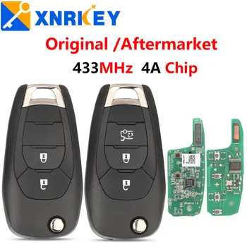 XRNKEY 433,92 МГц FSK 4A Чип Автомобильный Дистанционный Флип-Ключ Для Chevrolet Cruze 2015 Cavalier Trax Sonic Spark 2019 + Оригинальная Печатная Плата
