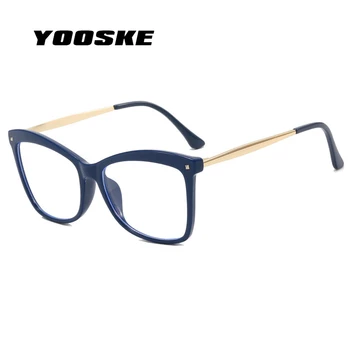 YOOSKE Прозрачные Очки для Кошачьих Глаз Женская Мода Ретро Бренд Оптические Очки в оправе Винтажные Оправы