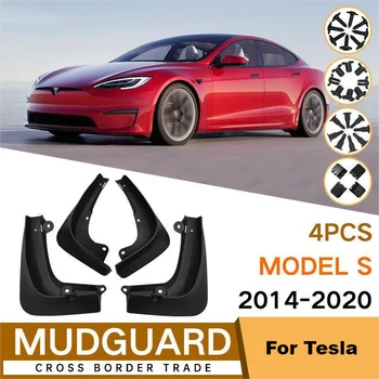 Брызговики, Брызговики, Брызговики с полным покрытием Для Tesla Model S 2014-2020, Передние Задние брызговики, автомобильные аксессуары