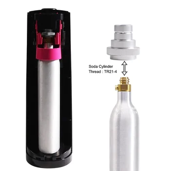 Быстрый Адаптер для CO2 Soda Water Sparkler DUO, Переоборудование Бака-Канистры для Газировки Soda Stream Soda Machine Silver
