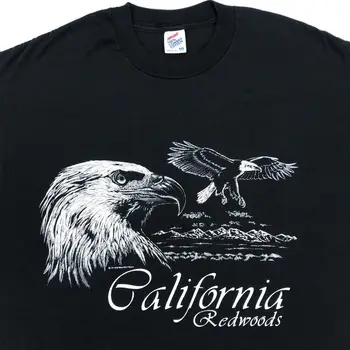 винтажная футболка CALIFORNIA REDWOODS 90-х годов XL eagle nature tourist