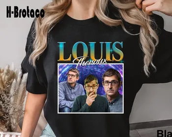 Винтажная футболка Louis Theroux, рубашка режиссера-документалиста, рубашка журналиста Theroux, рубашка поклонника Louis Theroux