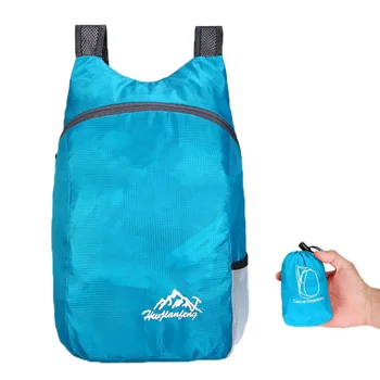 Водостойкий упаковываемый рюкзак Легкий складной походный рюкзак для путешествий на открытом воздухе с двойными плечами