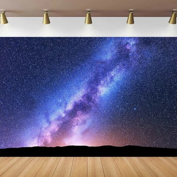 Вселенная Космическая Фотография Фон Ночное Небо Звездные Холмы Туманность Млечный Путь Фон Галактика Звезды Декор Стола Для Торта На День Рождения