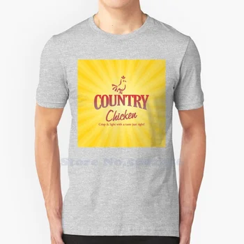 Высококачественные футболки с логотипом Country Chicken, Модная Футболка, Новая Футболка из 100% Хлопка