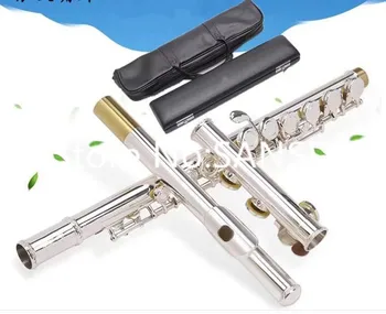 Высококачественный инструмент-флейта 471 211 271 312 411 из нескольких моделей серебристого цвета с открытыми или закрытыми отверстиями на 16-17 отверстий Высокого качества с футляром