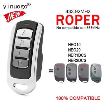 Для ROPER NER1DCS NER2DCS NEO10 NEO20 Гаражный Пульт Дистанционного Управления 433,92 МГц 4 в 1 Совместим С Гаражными Воротами ROPER Remote Control