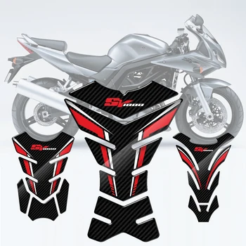 Для Suzuki SV1000 SV 1000 Отличительные знаки 3D из углеродного волокна для защиты бака мотоцикла