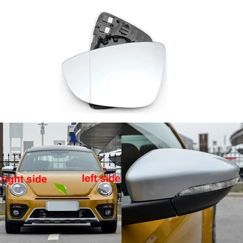 Для Volkswagen VW Beetle 2012-2019 Объектив Бокового Зеркала Автомобиля Отражающие Линзы заднего Вида Стекло с Подогревом 3C8857521 3C8857522