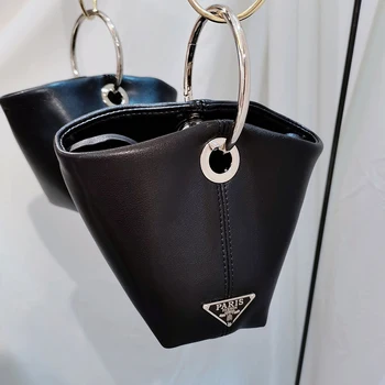 Женская сумка Классического дизайнера 2023 года, весна-лето, новая ретро-сумка с кольцом, женская сумка из коровьей кожи, модная ручная переноска, маленькая сумочка