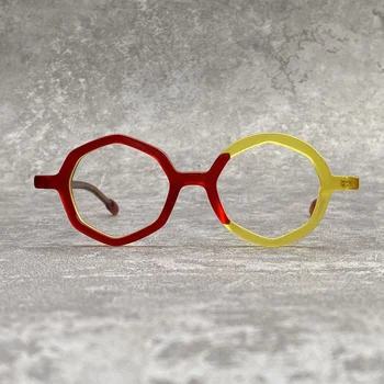 Красивые женские очки Ретро ацетатная оптическая оправа для очков для женщин при близорукости рецептурные очки Большого размера брендовые очки fra