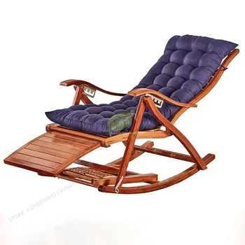 Кресло-качалка для взрослых, раскладное кресло для обеденного перерыва, кровать для летнего сна, Домашний балкон, повседневный старый ленивый бамбуковый стул