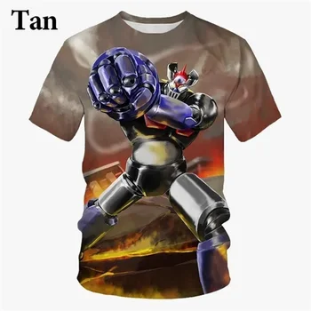 Летняя Мужская футболка с 3D принтом в стиле аниме 