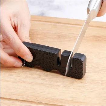 Мини-карманная точилка, инструмент для заточки кухонных ножей, Ручной многофункциональный камень для быстрой заточки, простой в использовании кухонный гаджет