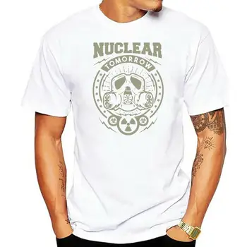 Модная мужская футболка с графическим ядерным принтом, футболка унисекс из 100% хлопка, футболки больших размеров 3xl, мужские
