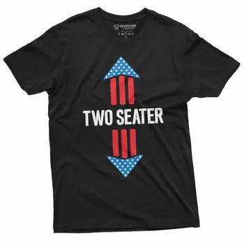 Мужская Забавная Двухместная футболка с изображением Флага США 4 июля, Двухместная Юмористическая футболка с длинными рукавами