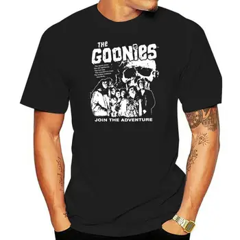 Мужская футболка Goonies Cast, футболка с изображением постера фильма, новое поступление, мужские футболки, повседневные футболки для мальчиков, топы, футболки со скидками, большие размеры