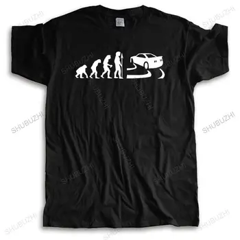 Мужская футболка с круглым вырезом, модная футболка Evolution Of Drifting - Мужские Забавные футболки, летние модные мужские хлопковые топы, европейский размер, подарки для мальчиков