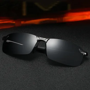 Мужские солнцезащитные очки для вождения в металлической оправе, водонепроницаемые поляризованные солнцезащитные очки для рыбалки