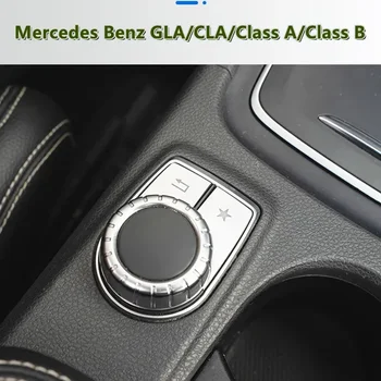 Мультимедийные Кнопки Центральной Консоли, Наклейки Для Декоративной Отделки Крышки, Наклейки Для Mercedes Benz C117 CLA X156 GLA W176 W246 A B Class
