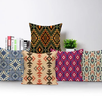 Наволочка в этническом африканском стиле с геометрическим принтом в виде ромба, чехлы для подушек для домашнего дивана, кресла, декоративные наволочки