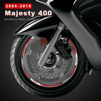 Наклейки на Колеса Мотоцикла Водонепроницаемые для Yamaha Majesty 400 Аксессуары 2004-2016 2005 2006 2007 2008 Запчасти Для Скутера Наклейка на Обод