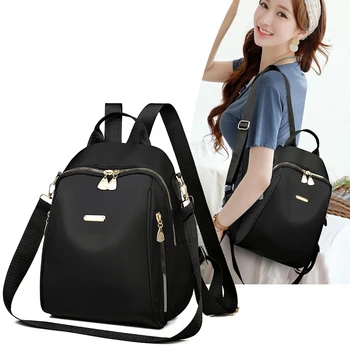 Новые женские рюкзаки Большой Емкости, Водонепроницаемый Рюкзак для колледжа, модные женские школьные сумки для ноутбуков, школьные сумки для девочек, черные сумки для путешествий
