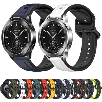 Новый 20-22 мм Силиконовый Ремешок Для Xiaomi Watch Watch S3 Спортивный Браслет Mi Watch 2 Pro /Color 2/S1 Active/S2 42-46 мм Ремешок Аксессуары