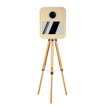 Новый дизайн деревянной винтажной фотобудки в стиле ретро, деревянная зеркальная фотобудка с принтером