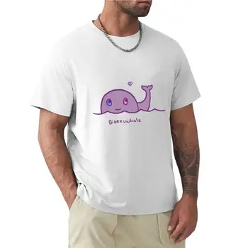 Оригинальная футболка с бисексуальным китом, футболки с кошками, летняя рубашка, футболки для любителей спорта, мужская одежда для мужчин